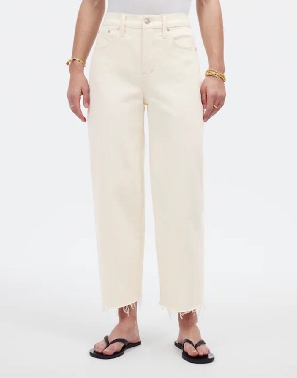 Madewell The Petite Perfect Vintage Wide-Leg Crop Jean Vintage Canvas Size 24P